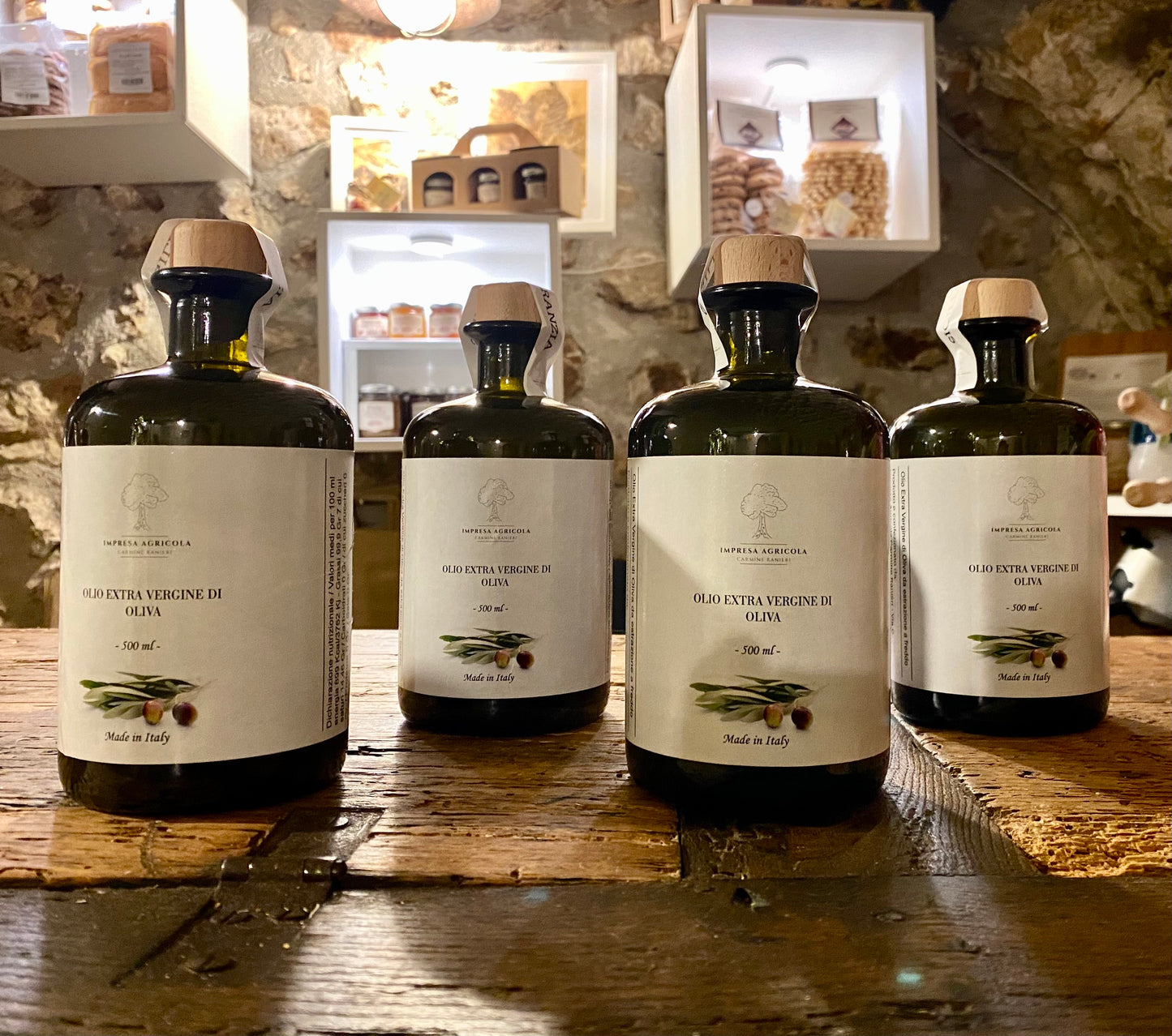 Bottiglia Olio Evo con tappo dosatore - 500 ml