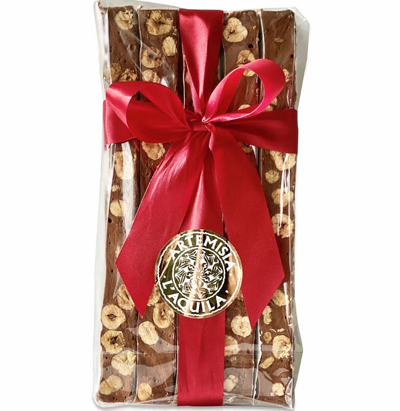 Torrone tradizionale tenero Cacao e Nocciole