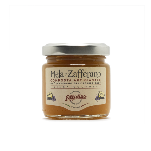 Composta artigianale mele e zafferano 110g.