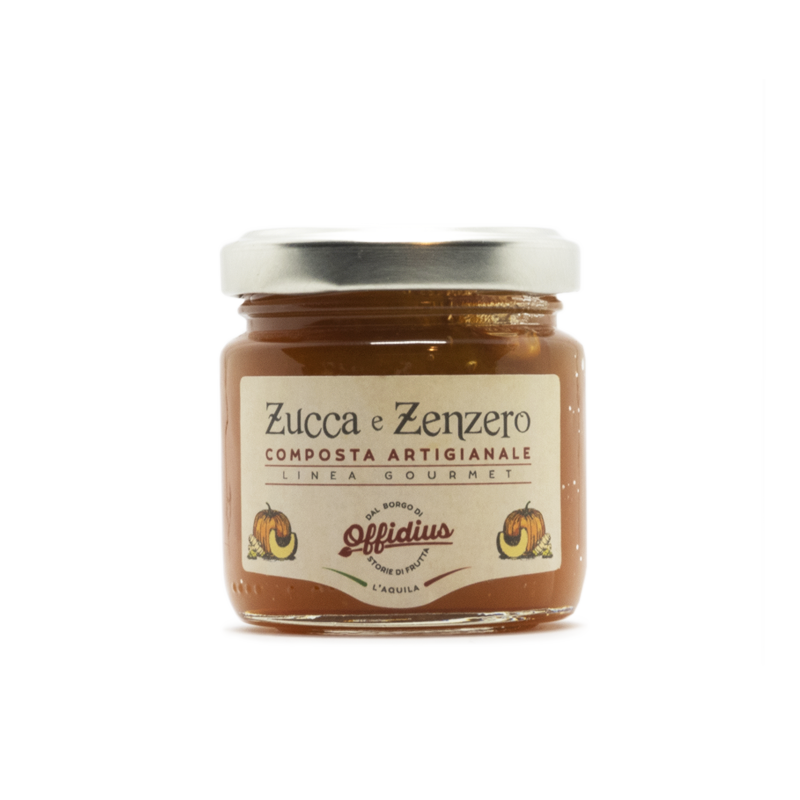 Composta artigianale zucca e zenzero 110g.